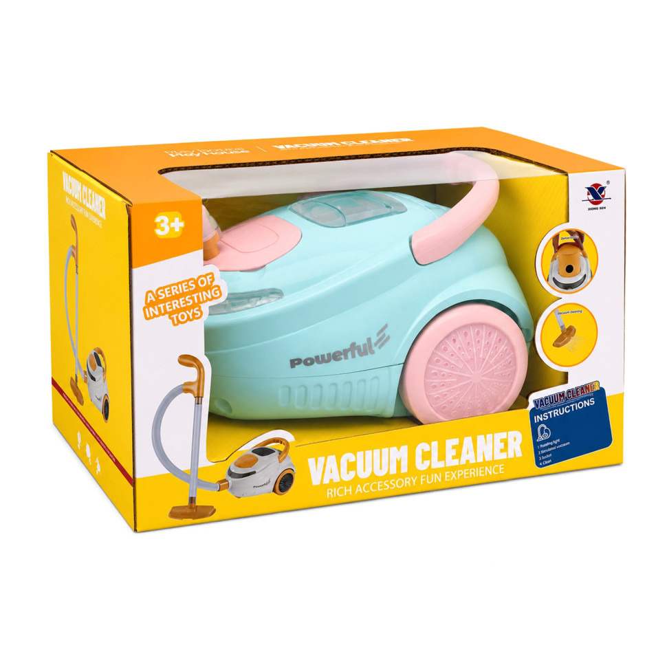 Children's appliances "Vacuum cleaner" XS-25054(Blue) 22 cm, with light and sound