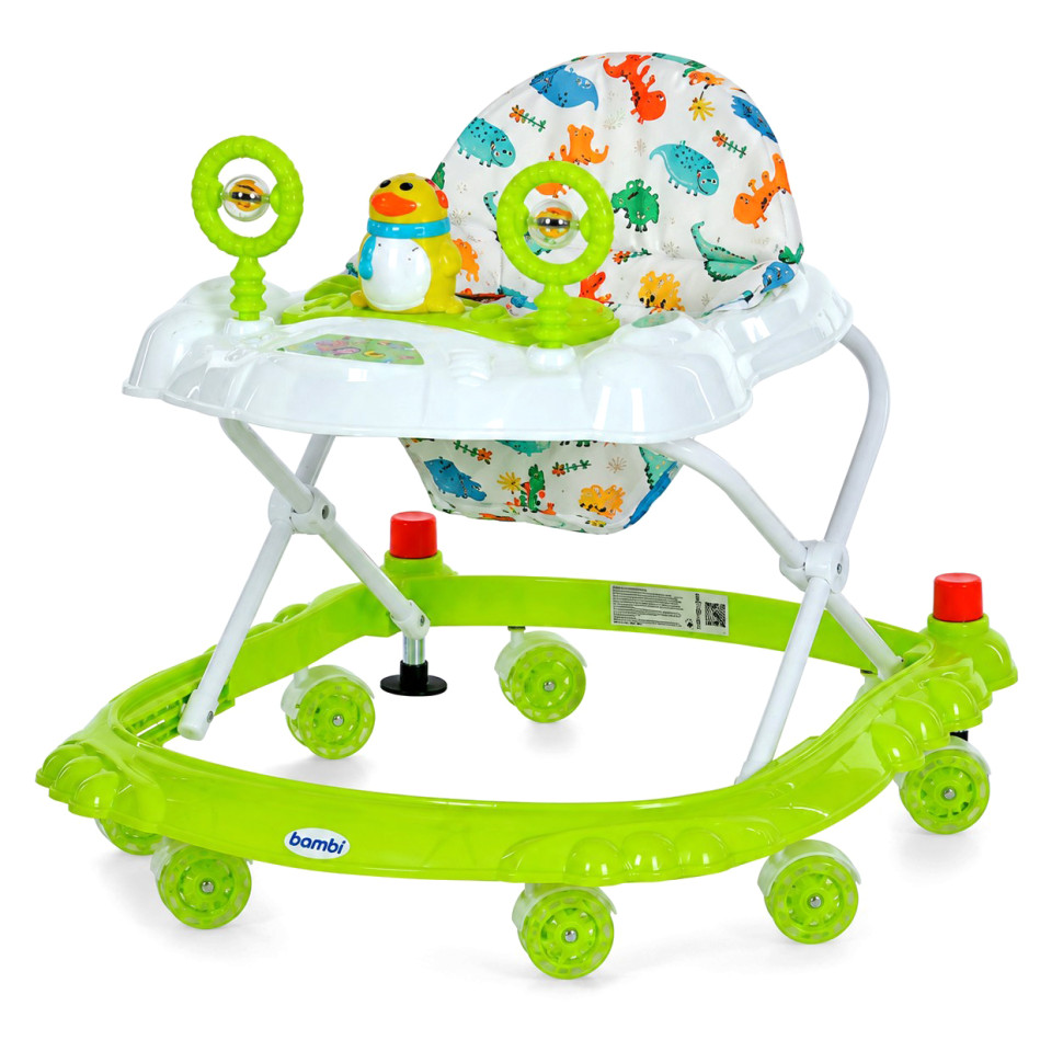 Музика та світлові ефекти Baby Walker M 3168-1 (Green) з пробкою