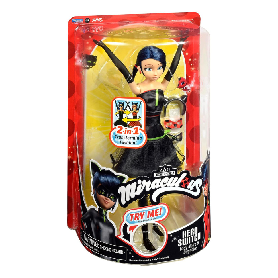 Interactive doll "Lady Bug and the Super Cat" Miraculous 50414 design transformation Interactive doll "Lady Bug and the Super Cat" Miraculous 50414 design transformation