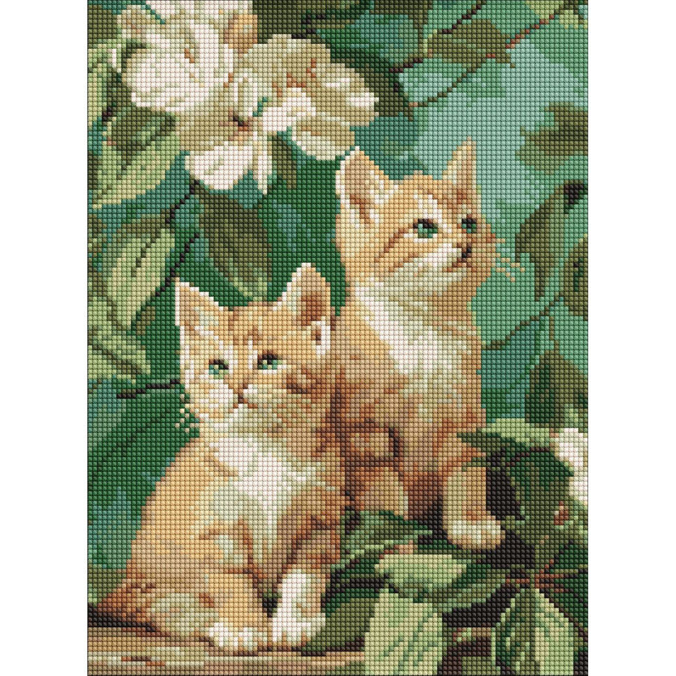 Diamond mosaic "Gentleness in flowers" AMO20348, 30x40 cm