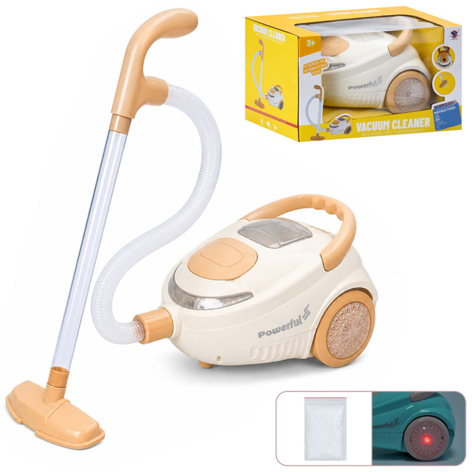 Children's household appliance "Vacuum Cleaner" XS-25054 (White) 22 cm, with light and sound