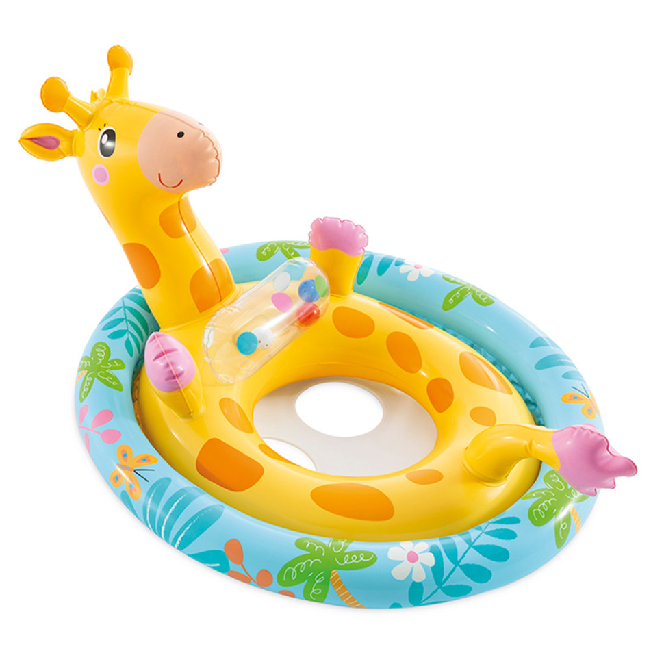 Giraffe" Children's Circle Raft 59570G 91x58 cm, high-strength vinyl