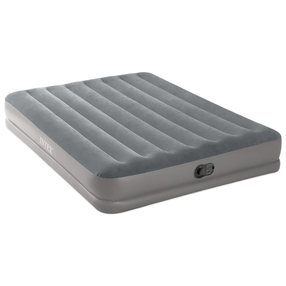 Inflatable double mattress 64114, 203x152x30 cm, with built-in FastFill electric pump with USB