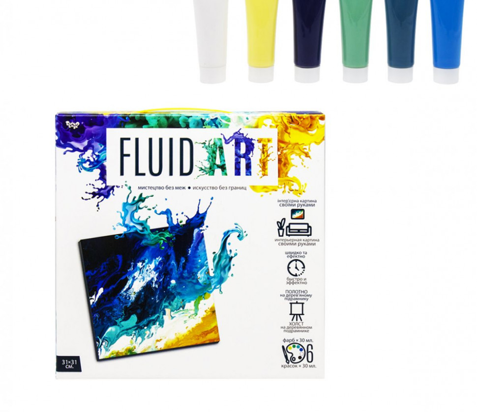 Creative set "Fluid ART" FA-01-01-2-3-4-5, 5 types FA-01-02