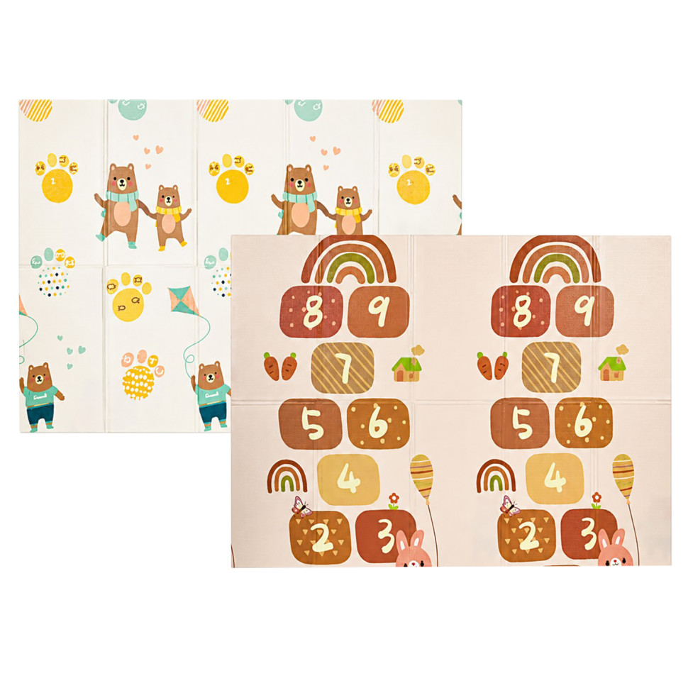 MR 1570-3-2 XPE folding double-sided thermal mat for children, 150-200 cm, thickness 8 mm