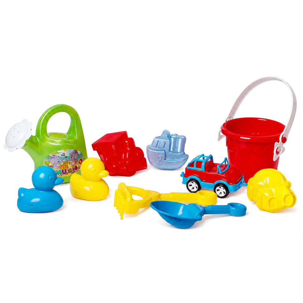 Sand Set "Little Traveler" 305/1BMS(Blue) 11 pieces in a backpack