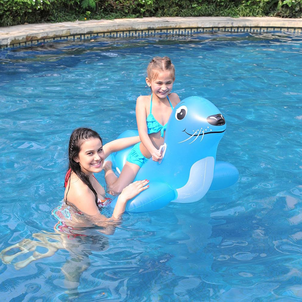 Children's inflatable raft Sea lion 37219, 108x83x63 cm, 2 handles, load up to 45 kg