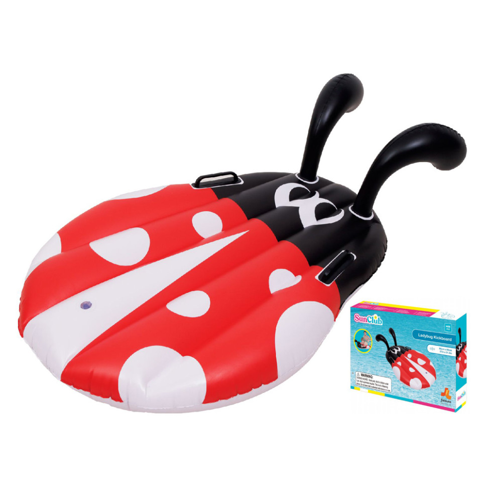 Children's Inflatable Raft Ladybug 35473 with handles, 95x80cm, 4-8 years old