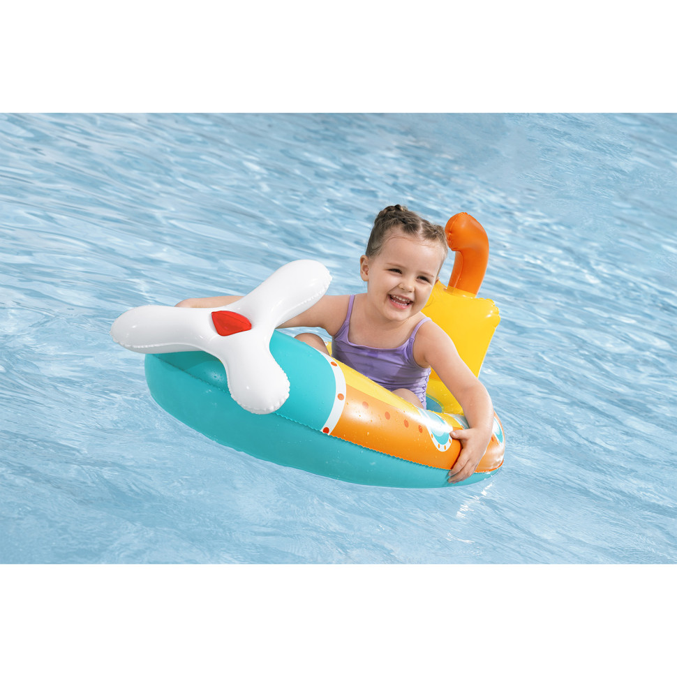 Children's inflatable raft Submarine 34213(Yellow) inflated size 90x58x48.5 cm