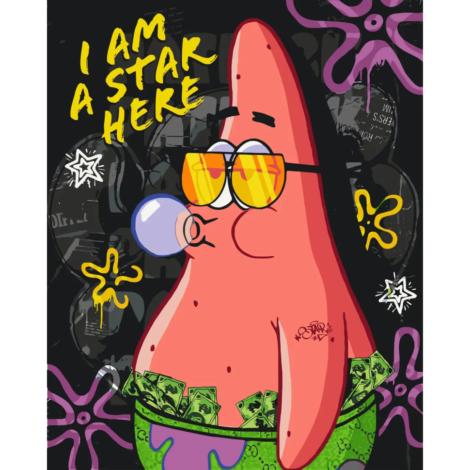 Painting by numbers "Spongebob Patrick" LW10739, 40x50 cm