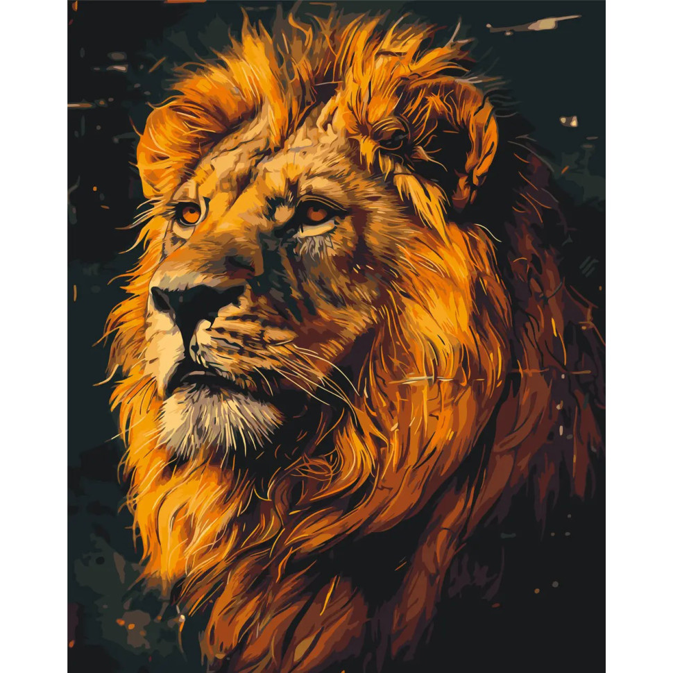 Paint by Numbers "Lion" LW2230, 40x50 cm