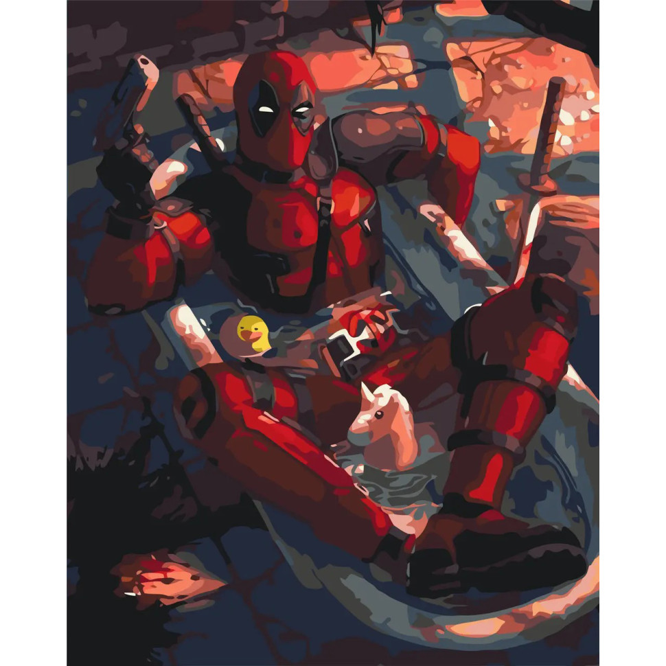 Painting by the numbers "Marvel Deadpool" LW3115, 40x50 cm