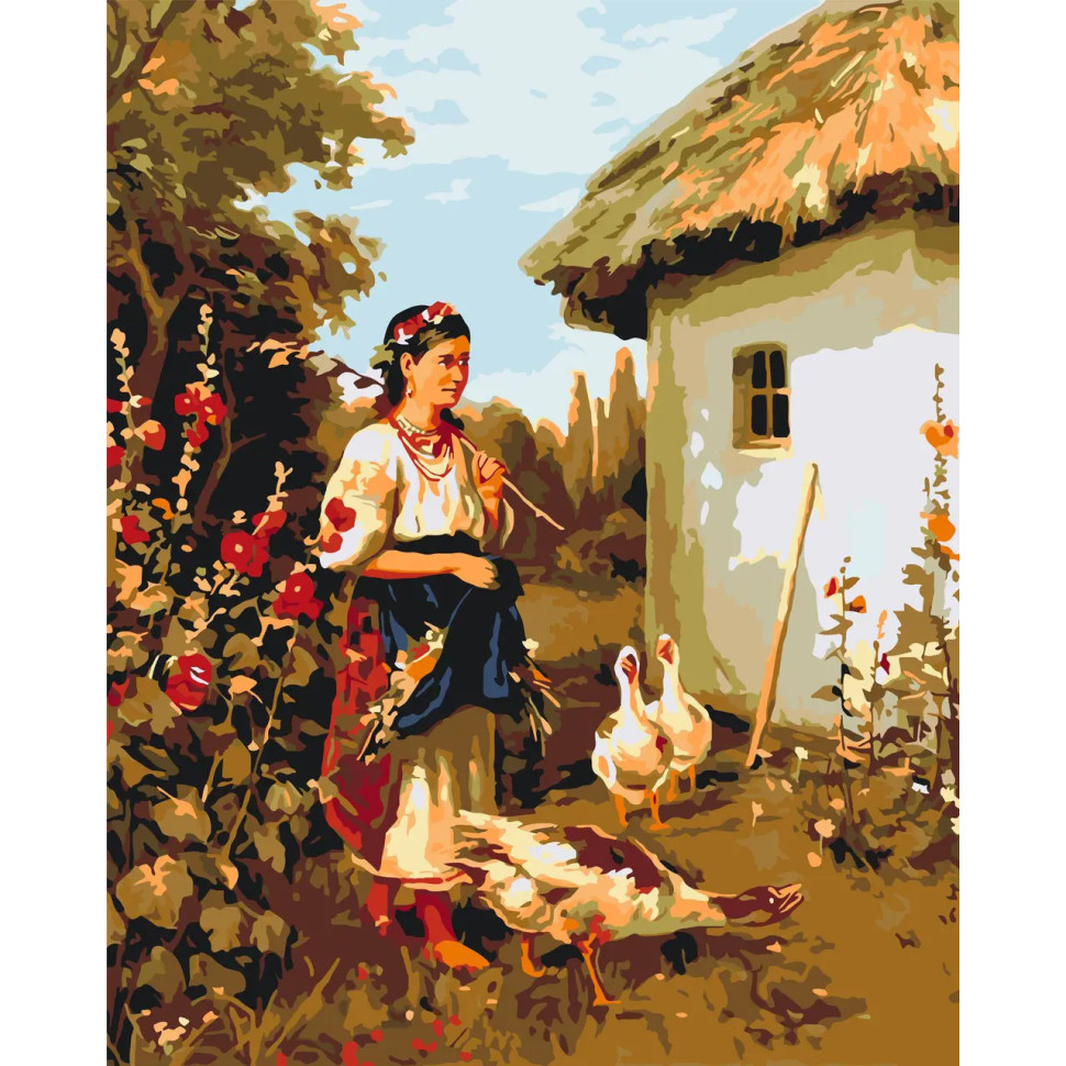 Painting by numbers "Ukrainian Village" LW3161, 40x50 cm