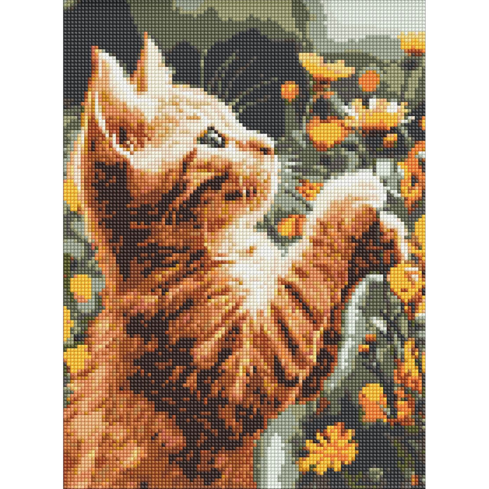 Diamond Mosaic "Ginger Fluff" AMO8043, 30x40 cm