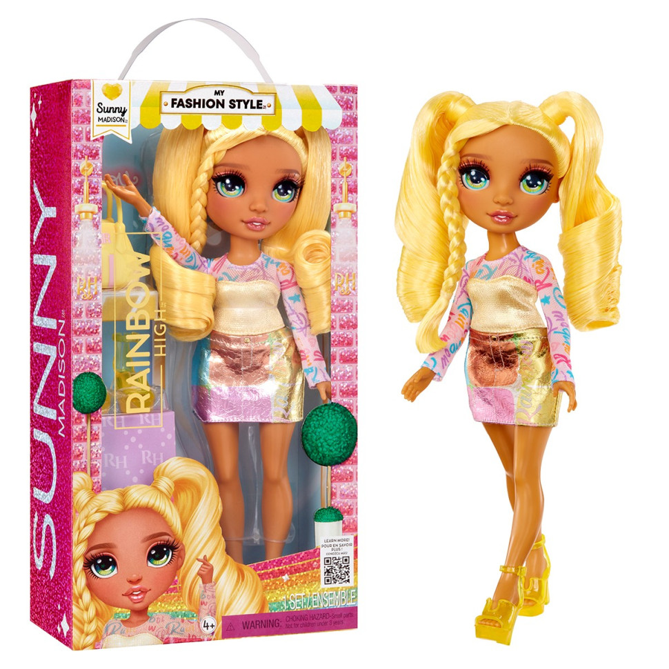 Children's doll "Sunny" Rainbow High 547570 series "My Fashion Style" with accessories