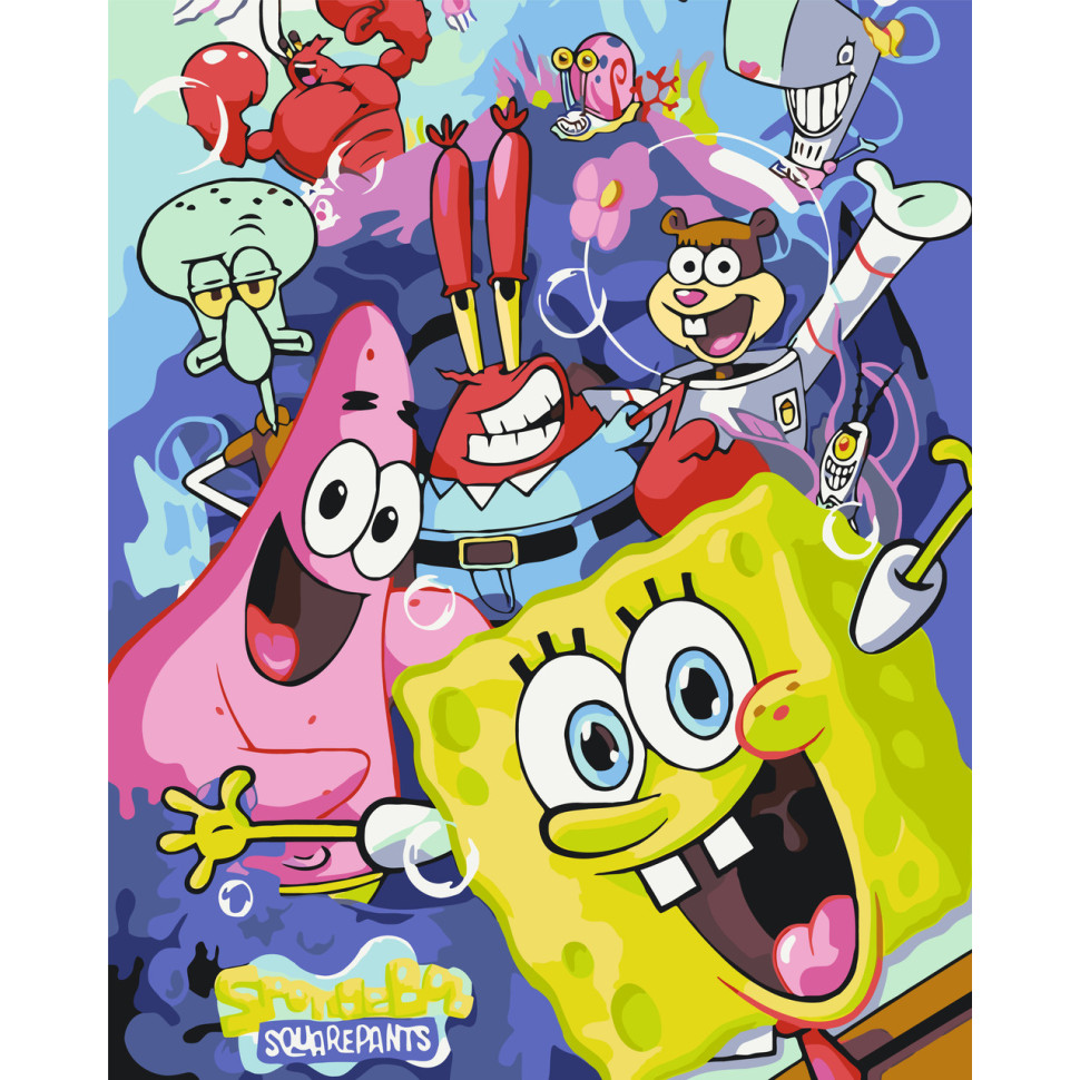 Paint by numbers "SpongeBob" LW3318, 40x50 cm