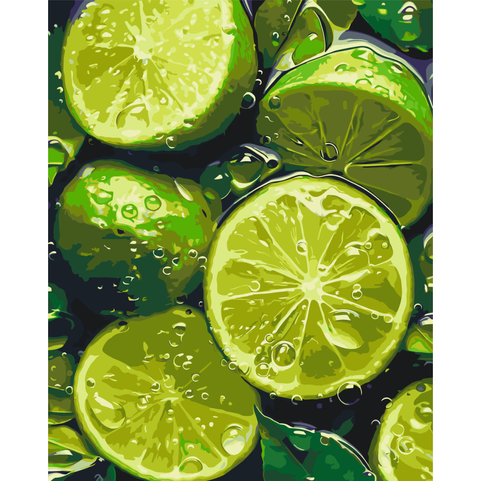 Painting by numbers "Juicy lime" LW3440, 40x50 cm