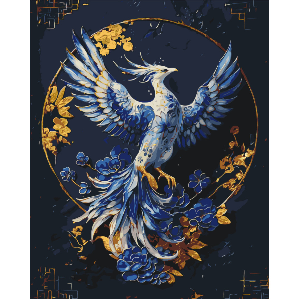 Painting by numbers "Phoenix" LW3447 with metallic paints 40x50 cm