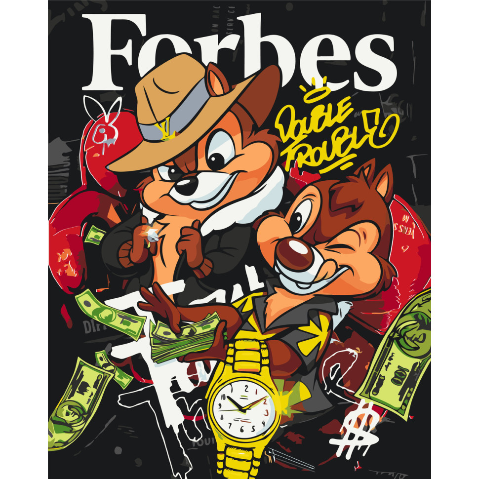 Paint by Numbers "Chip 'n Dale Rescue Rangers" LW3471, 40x50 cm