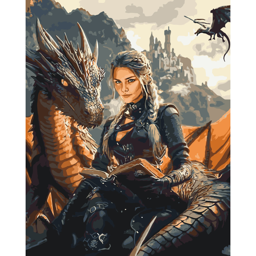 Paint by Numbers "Fourth Wing. Chosen by Dragon" LW3522, 40x50 cm