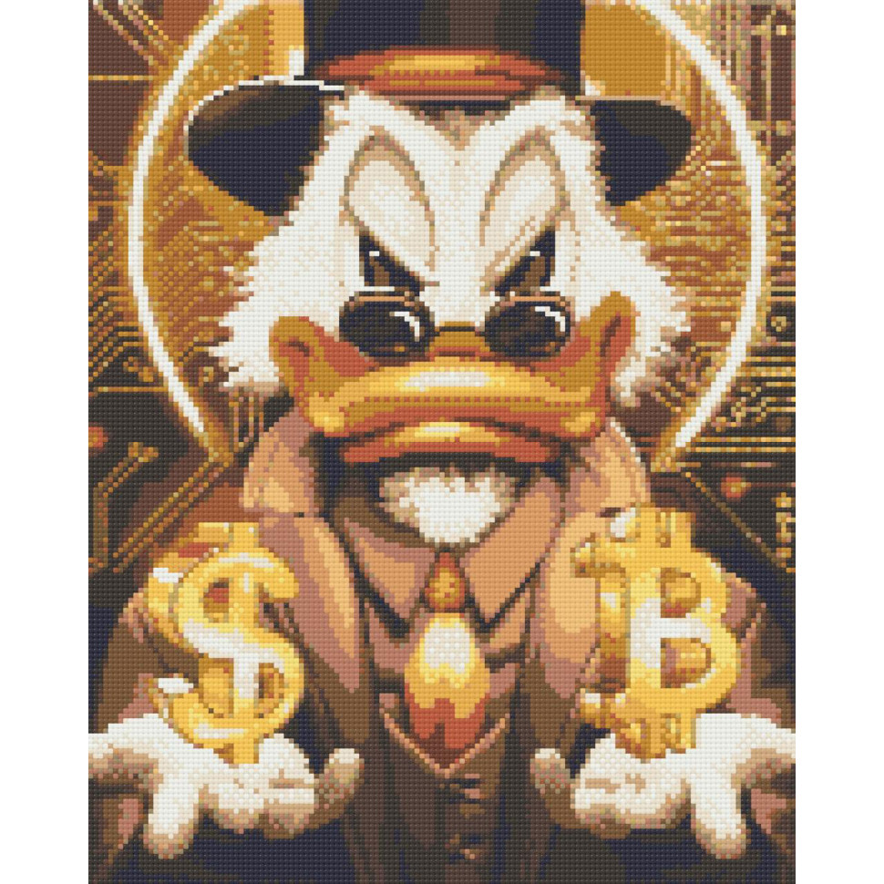 Diamond mosaic "Scrooge McDonald's Gold" OD3320, 40x50 cm