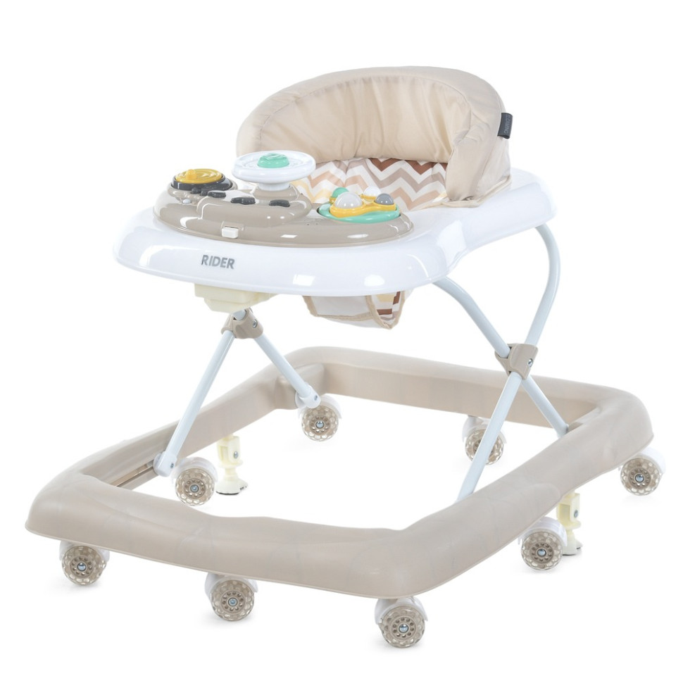 RIDER ME 1185 Beige Baby Walker, with light and sound effects