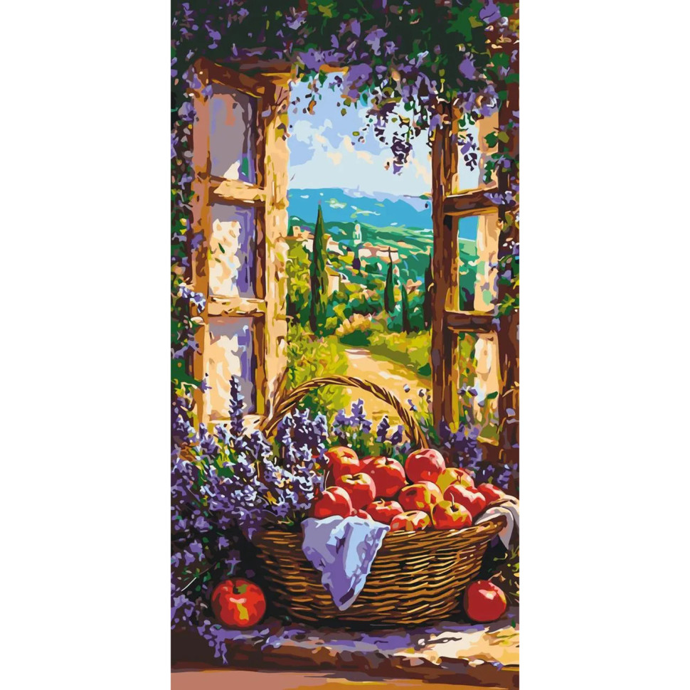 Painting by numbers "Fruit basket" LW5133, 40x80 cm