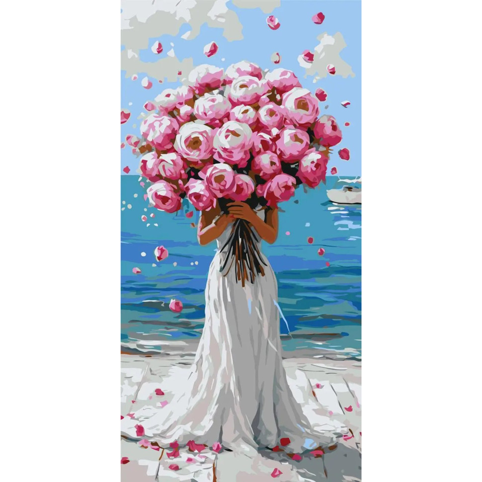 Painting by numbers "Embrace of Roses" LW5152, 40x80 cm