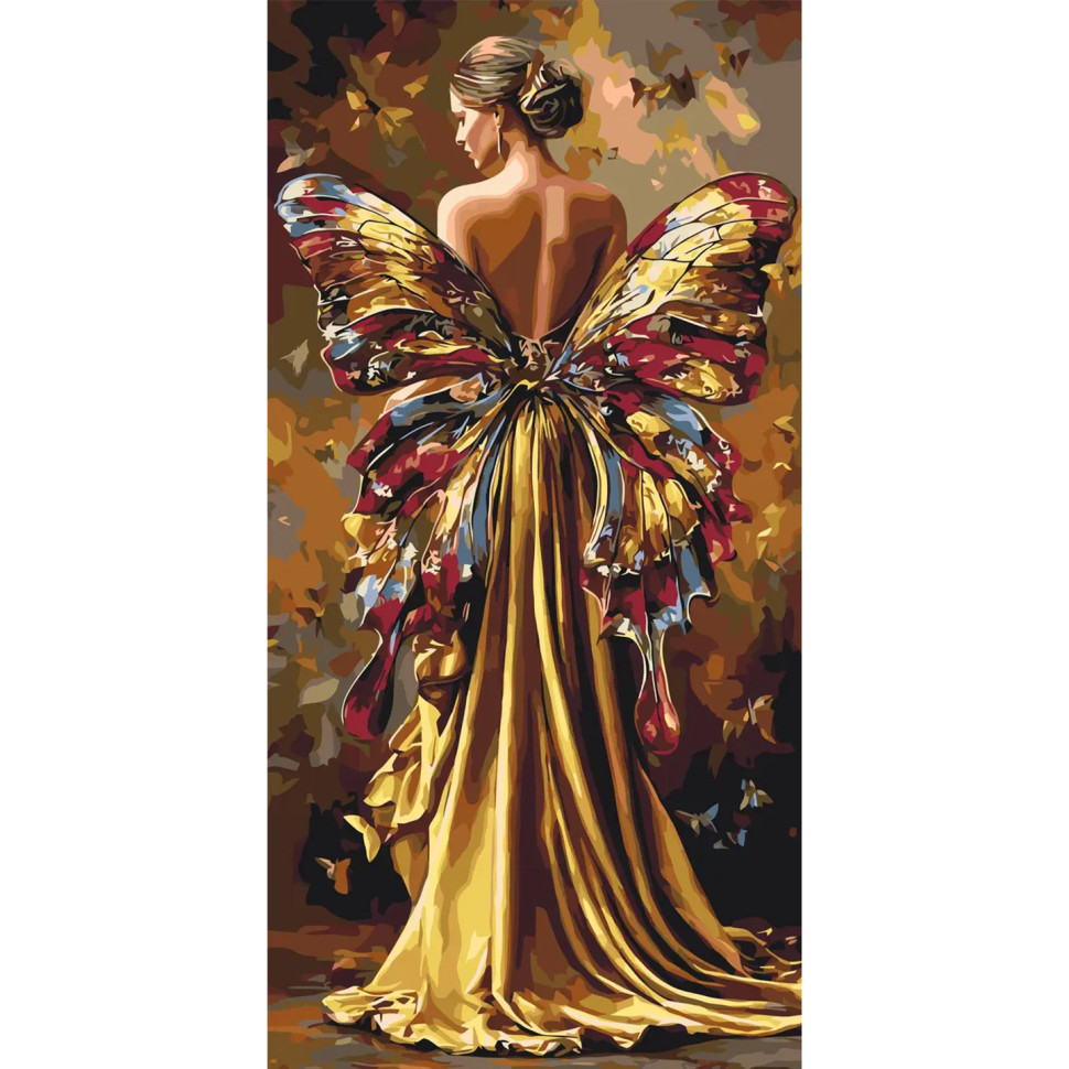 Paint by numbers "Butterfly Shadow" LW5201, 40x80 cm