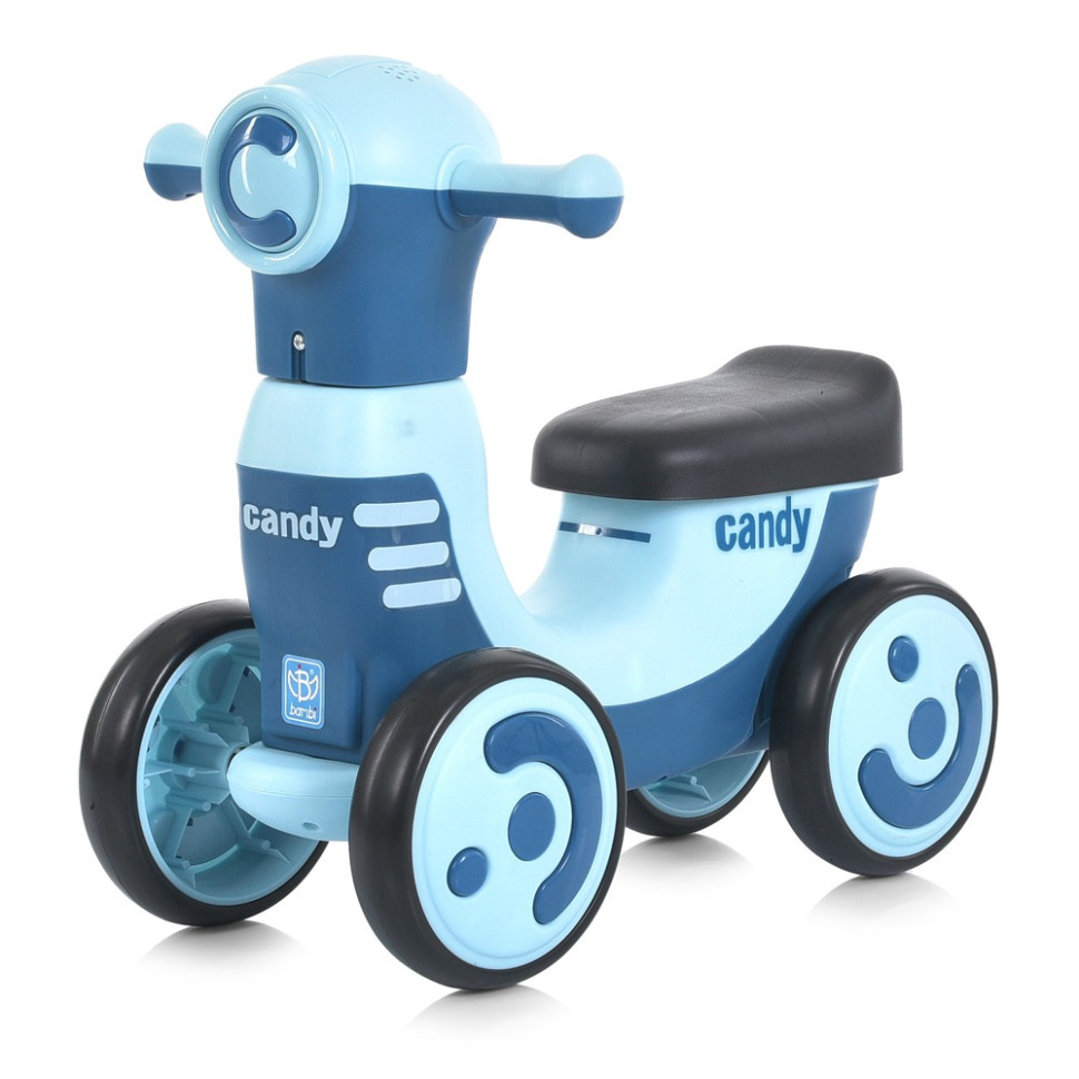 Children's ride-on push car M 5855E-12 blue, up to 25 kg