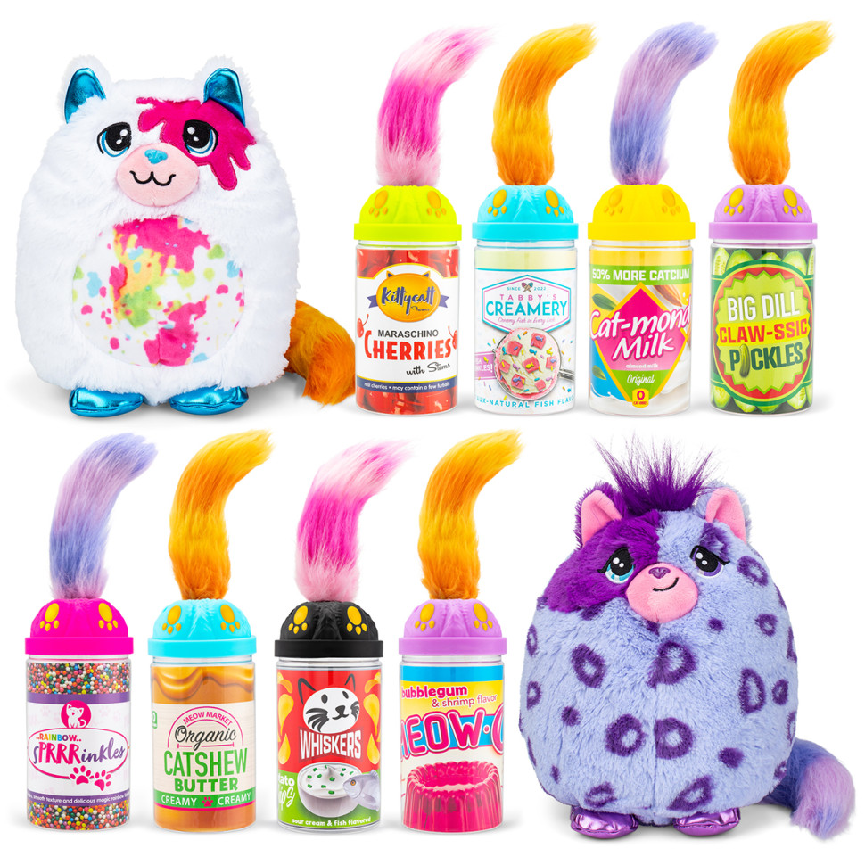 Soft toy Kitten in a can Misfittens W3 03936(W3) assorted
