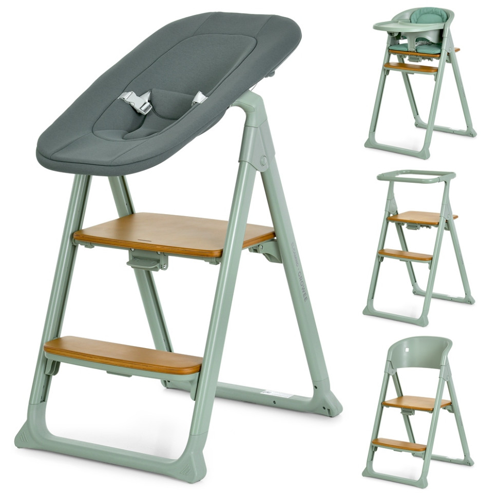 Детский стульчик для кормления 4 в 1 GROWEE ME 1222 Sage Green