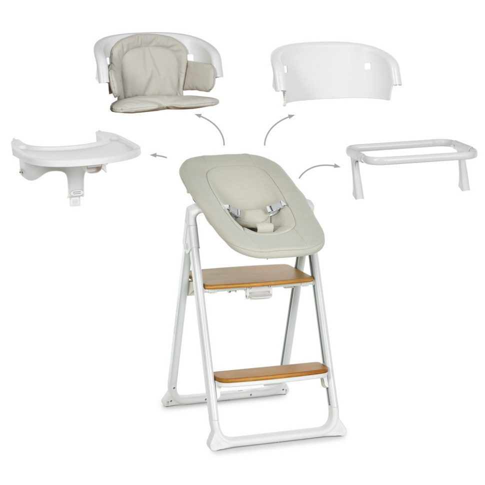 4 in 1 High Chair GROWEE ME 1222 White 4 in 1 High Chair GROWEE ME 1222 White
