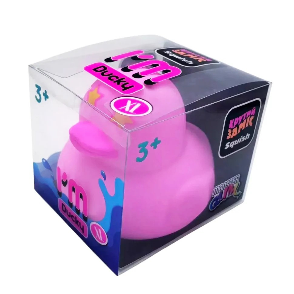 Kids' Anti-stress "Cool Mix - I'm Ducky XL" MonsterGum AS25003 Pink