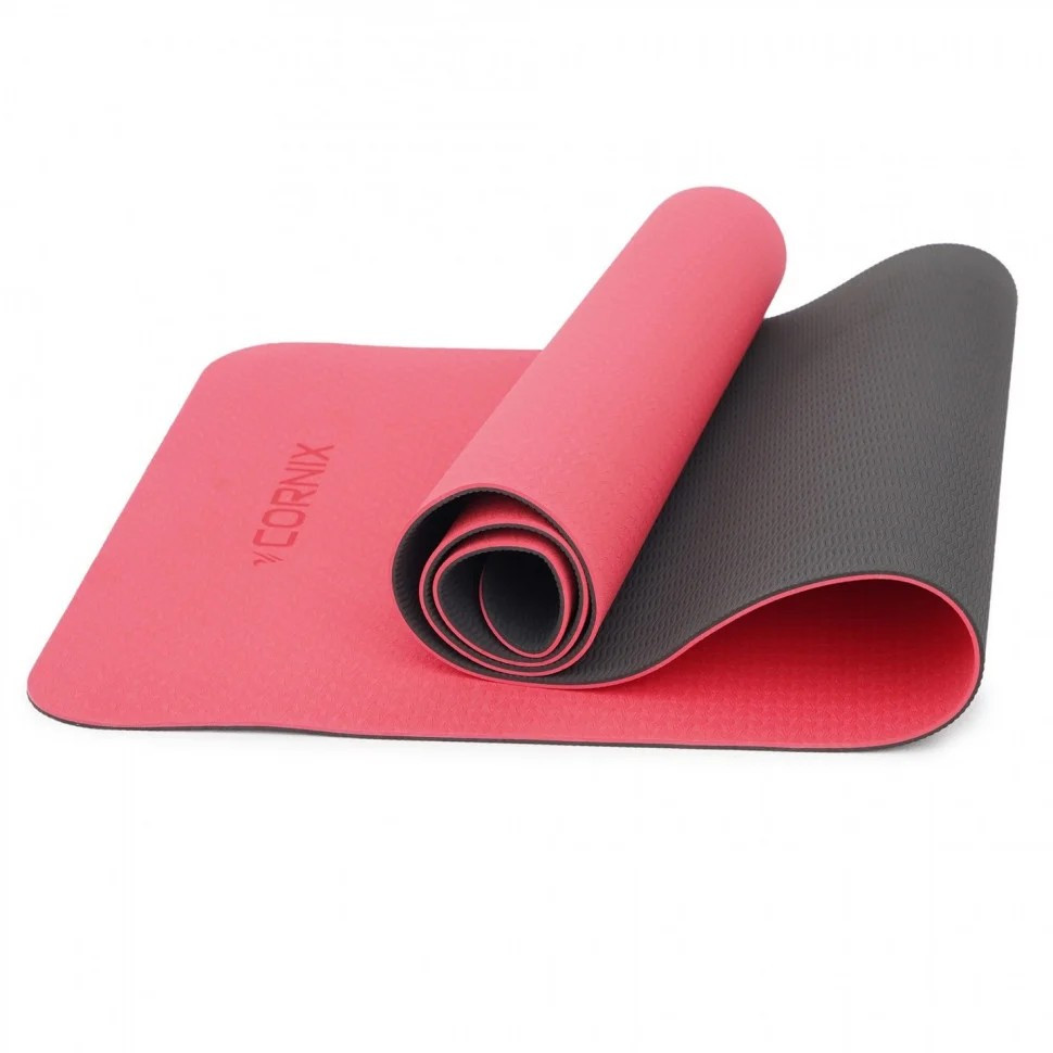 Cornix XR-0006 Sports Mat, 183 x 61 x 0.6 cm, Red/Black