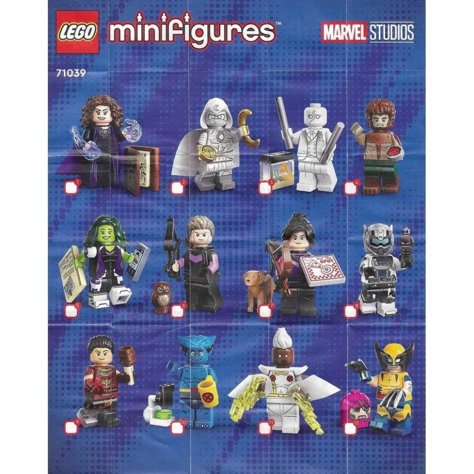 LEGO Minifigures Marvel-IP2-2023 71039, 10 pieces