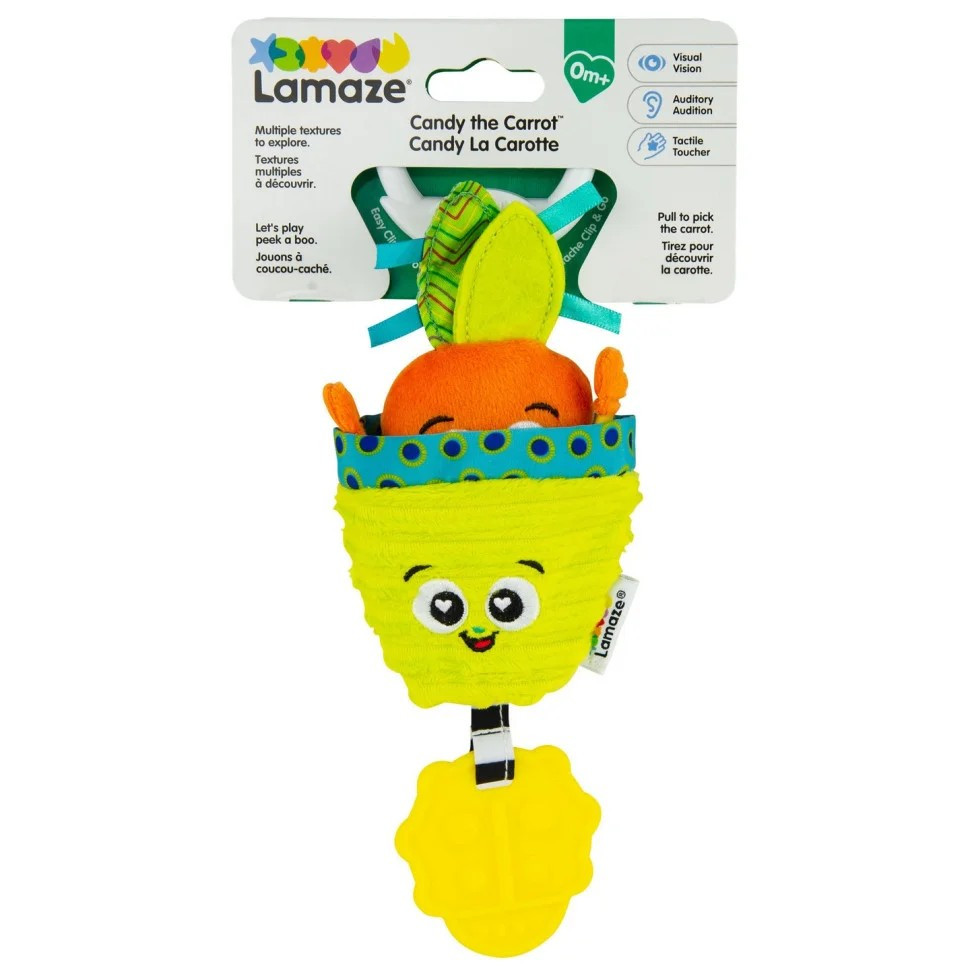 Lamaze L27381 Carrot Soft Toy with Teether