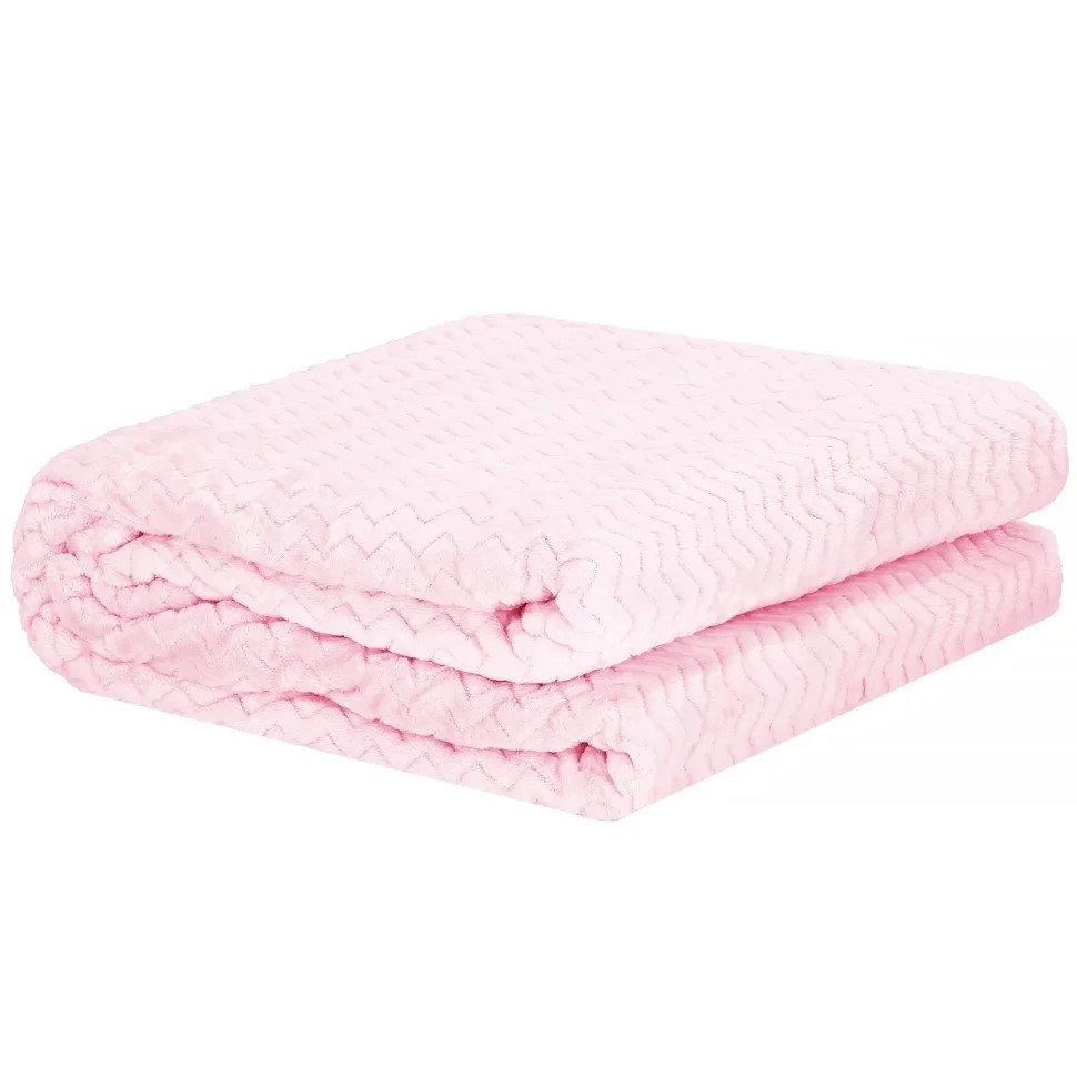 Плед-покрывало Extra Soft Springos HA7128 светло-розовый 130x180 см Плед-покрывало Extra Soft Springos HA7128 светло-розовый 130x180 см
