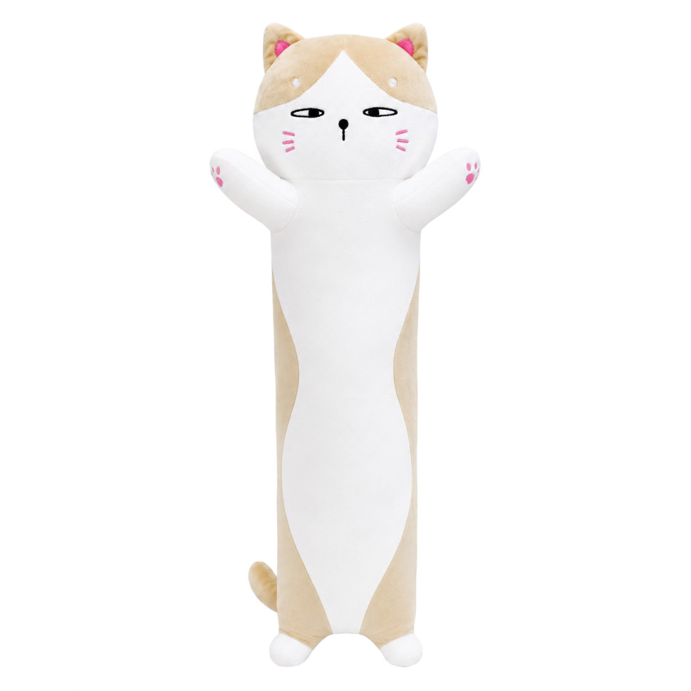 Soft anti-stress toy "Baton Cat" K15216, 70 cm Beige