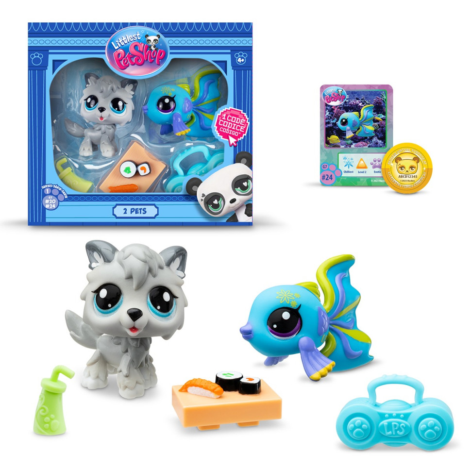 Ігровий набір "Рок-н-ролльні суши" Littlest Pet Shop 00526 аксесуари та 2 фігурки