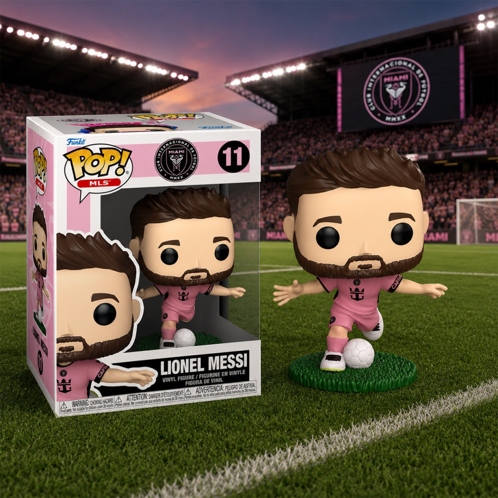 Ігрова фігурка Ліонеля Мессі Funko POP! 94697 серії "Футбол: Інтер Маямі"