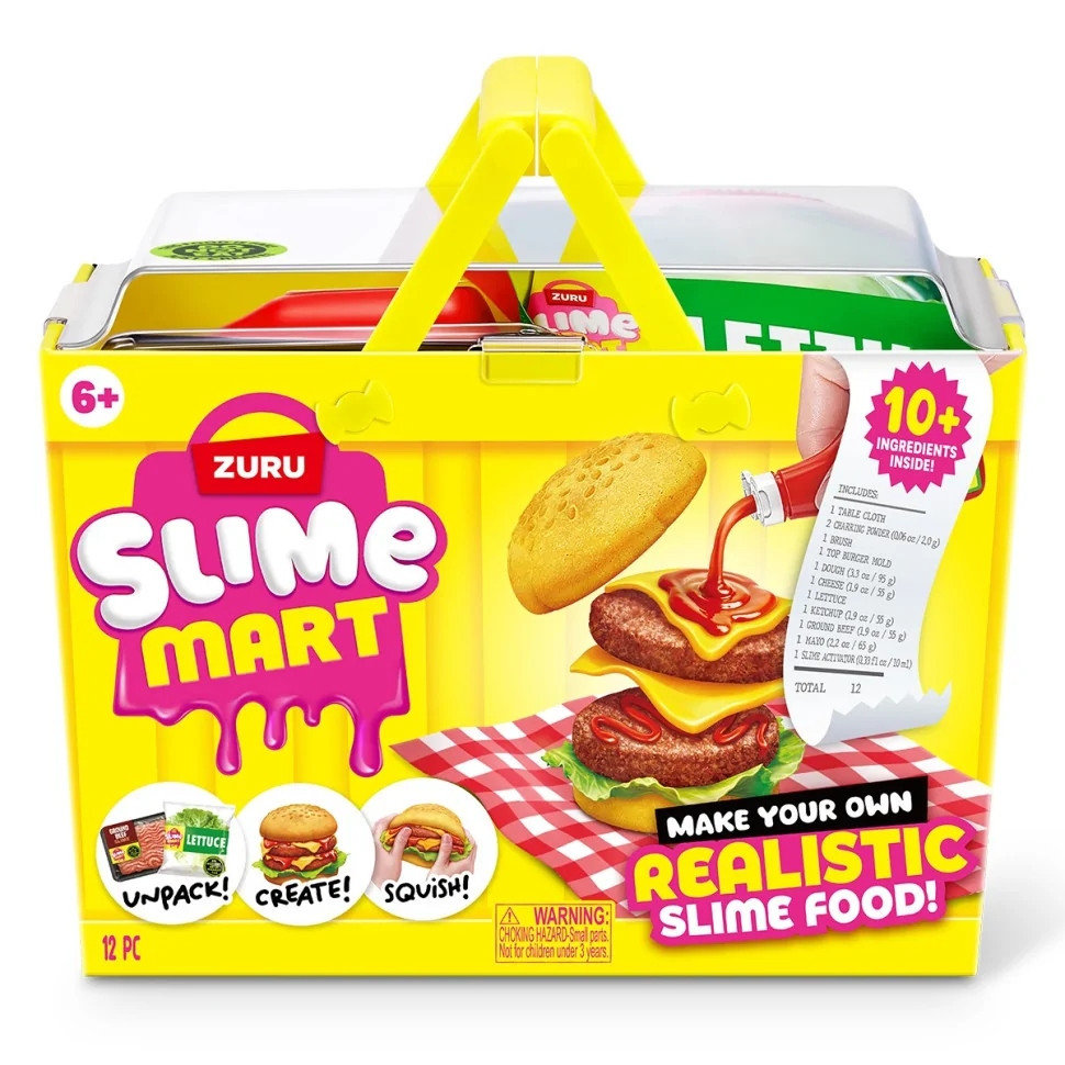 Ігровий набір зі слизнями "Бургер" Slime Mart 15905A з серії "Корзина для покупок"