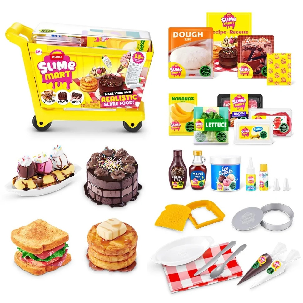 Ігровий набір зі слизнями "Тележка смаколиків" Slime Mart 15907 серії "Shopping Cart"