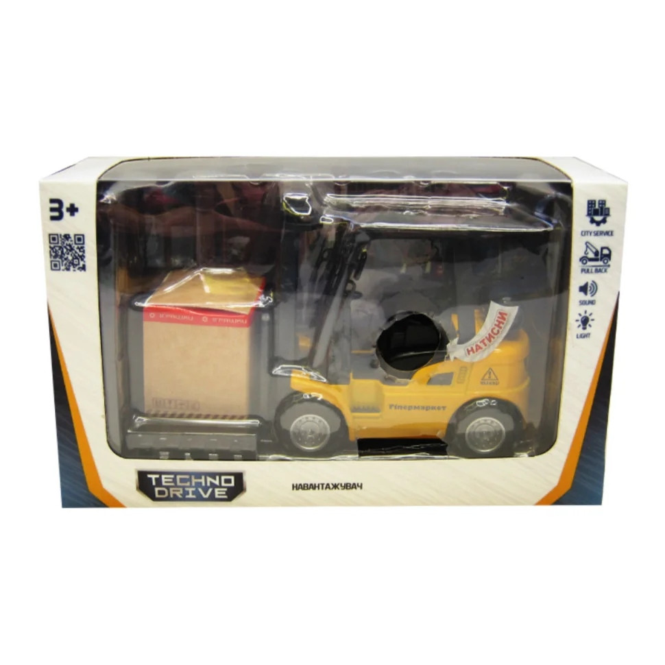 Автомодель дитяча Погрузчик TechnoDrive 510224.270 зі світлом і звуком