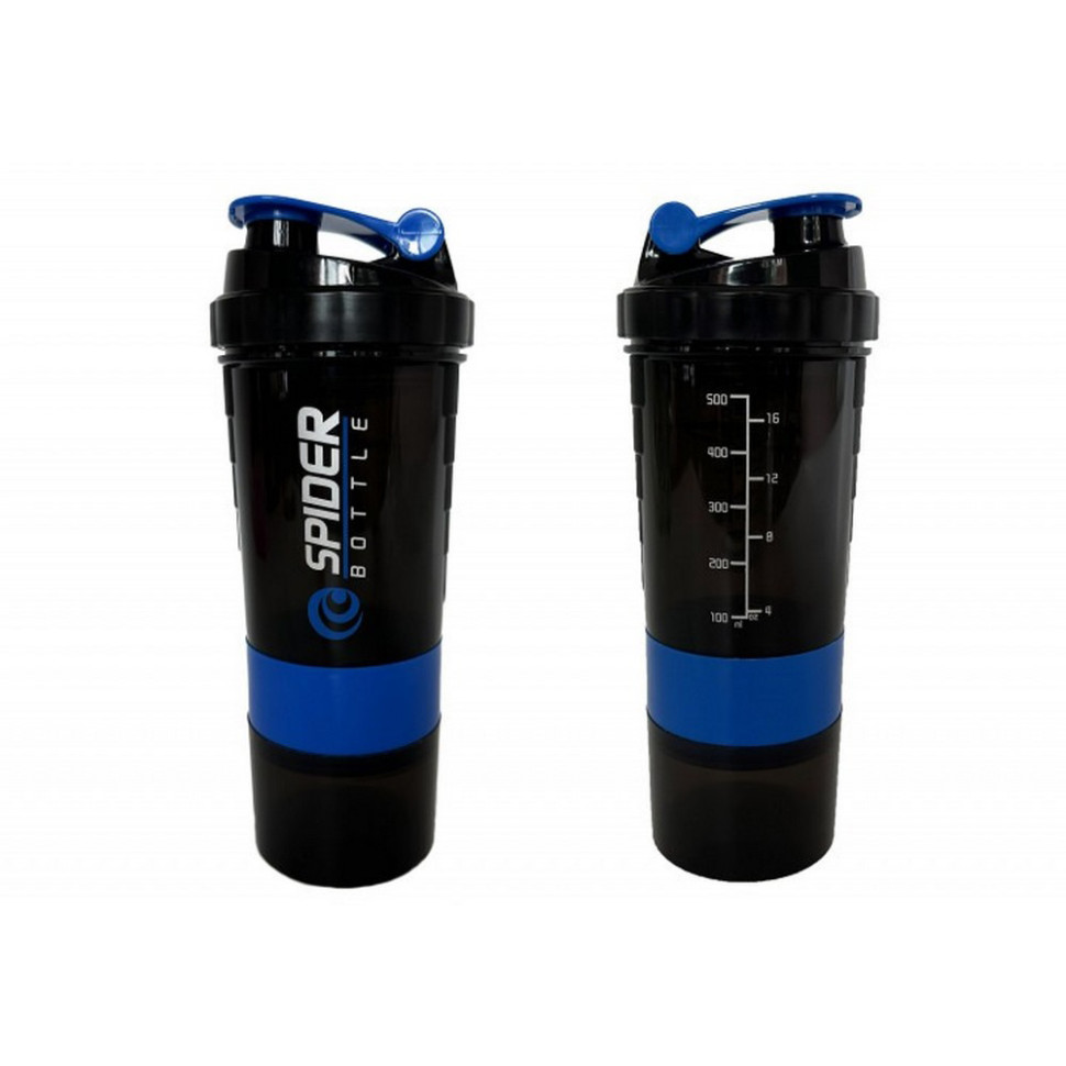 Sports Shaker Spider EF-7200-BL 0.5 l, Black-Blue