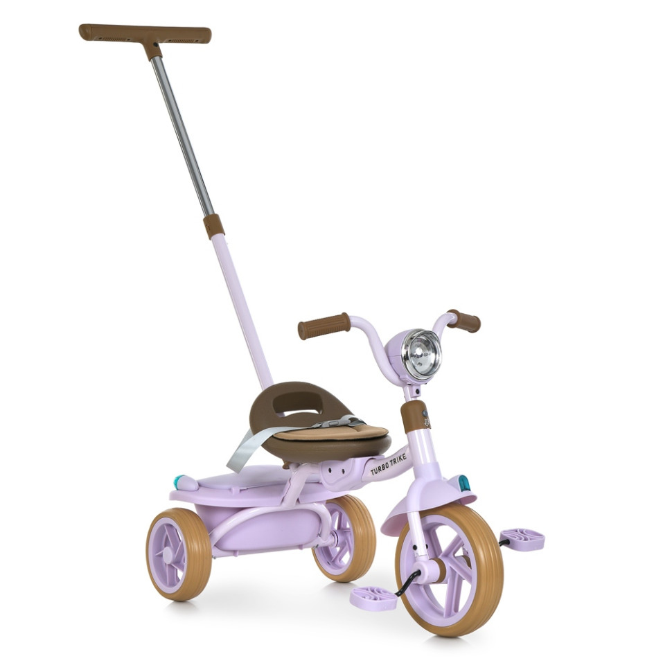 Велосипед дитячий триколісний MT 1037-1 Lilac, з батьківською ручкою