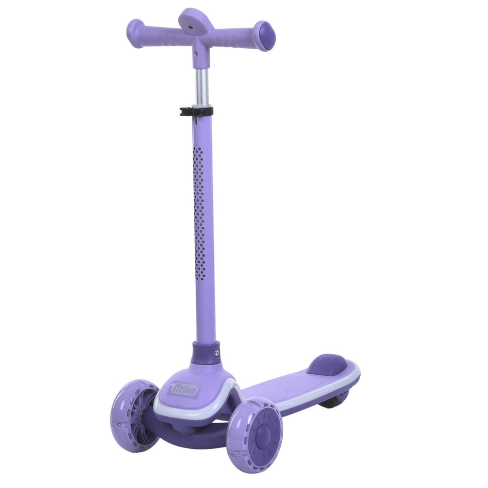Детский самокат 3-х колесный 5566-lilac, до 25 кг