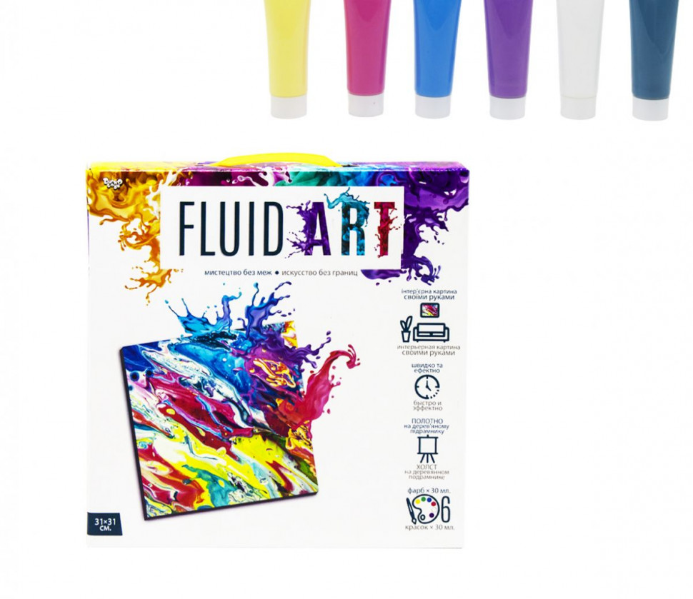 Набір творчого мистецтва "Fluid ART" FA-01-01-2-3-4-5, 5 видів FA-01-04